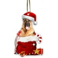 thumbnail image 1 of HAHDAXIA German Shepherd Christmas Tree Ornament - German Shepherd Dog Lovers Gift Idea Xmas Decoration - Cute German Shepherd Dog Christmas Tree Topper Ornament, 1 of 5