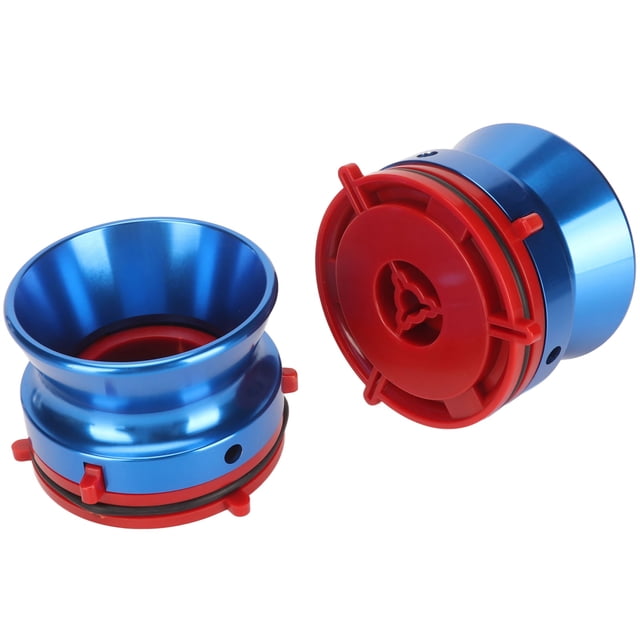 1 par de adaptadores de buje NAB, abridor de cinta de carrete a carrete de aluminio pulido profesional para Studer ReVox para Akai para Teac Blue