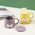 thumbnail image 4 of Kawaii Bowknot Mug Cute Ceramic Water Cup Nordic Girl Coffee Milk Cup350ML, 4 of 8