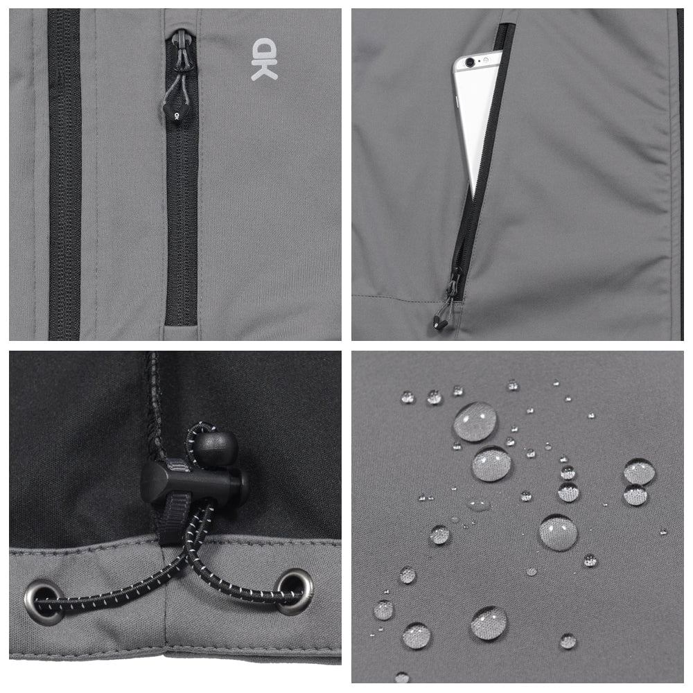 Little Donkey Andy Men's Lightweight Softshell Vest Windproof Sleeveless Jacket for Travel Hiking Running Golf Size M