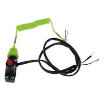 Wzmzjy Emergency Kill Switch with Lanyard 70cm Cable for 49cc Motorcycle Quad Green
