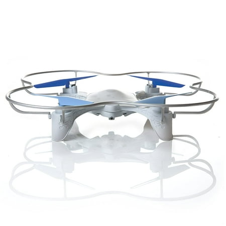 WowWee Lumi Easy-to-Fly Drone with Follow-Me Beacon – White and Blue