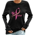 thumbnail image 4 of Zunfeo Fall Tops for Women Casual Breast Cancer Awareness Shirts Cozy Long Sleeve T Shirts Christmas Gift Black, 4 of 4