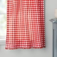thumbnail image 5 of The Pioneer Woman Gingham Curtain Tier Pair and Valance Set, 3-Piece, 60" W x 36" L, Red, 5 of 6