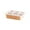 Beige, variant on Snackle Box Container, 4 Compartment Divided Serving Tray with Lid, Divided Food Storage Containers for School Candy, Fruit and Snacks for Gatherings, Outings, Parties