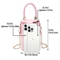 thumbnail image 5 of Women Girls Cute Crossbody Bag Tote Handbag Cylinder Tote Bag Shoulder Handbag Waterproof Cell Phone Purses Bucket Bag, 5 of 6