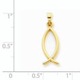 thumbnail image 2 of 14K Yellow Gold Ichthus Fish Pendant, 2 of 2