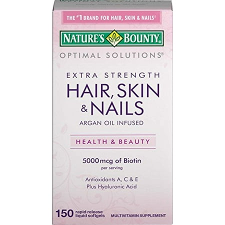 6 Pack Nature S Bounty Optimal Solutions Hair Skin Nails Extra