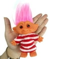 thumbnail image 2 of Lucky Troll Dolls,Vintage Troll Dolls Chromatic Adorable for Collections, School Project, Arts and Crafts, Party Favors - 7.5 Tall Red(Include The Length of Hair), 2 of 5