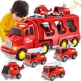 thumbnail image 6 of MAVOLIO 5-in-1 Construction Truck Toys for Toddler Boy 1-5 Year Old | Kids Birthday Gifts Car Trucks with Excavator Crane Mixer Bulldozer, 6 of 8