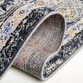 thumbnail image 5 of SAFAVIEH Odyssey Edin Damask Area Rug, Dark Grey/Blue Gold, 5'3" x 7'6", 5 of 8