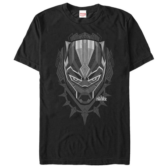 Men's Marvel Black Panther 2018 Geometric Mask  Graphic Tee Black 4X Large