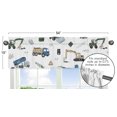 thumbnail image 6 of Construction Truck Green and Blue 54" Window Valance by Sweet Jojo Designs, 6 of 6