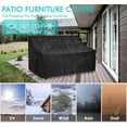 thumbnail image 5 of Funda de sofá impermeable, sofá de exterior de 4 plazas, salón profundo resistente, muebles de jardín grandes con ventilación de aire, 5 of 5