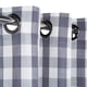 thumbnail image 2 of Cortinas con ojales texturizadas de cuadros escoceses en blanco y negro para cocina, sala de estar, dormitorio, estilo rústico, 94 x 137 cm, 2 paneles, 2 of 8