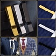 thumbnail image 2 of letairis Cadeaux Réfléchis Pince à Cravate Fine pour Hommes Robuste et Durable Facile à Cravater Ensemble, 2 of 6