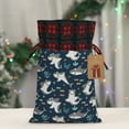 thumbnail image 5 of KLL Friendly Sharks for Christmas Gift Bag,Christmas Burlap Goody Gift Bags with Plaid Drawstrings for Xmas Presents Holiday Party Favor Treats Candy-Black, 5 of 8
