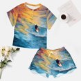 thumbnail image 4 of Colorful Kayaks Glide Across The Lake Pajamas Set Womens Loungewear Sleepwear 2 Piece PJ Sets, 4 of 7