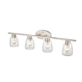 thumbnail image 3 of Millennium Lighting  4 Light  Bathroom Vanity Fixture in Multiple Finishes and Clear Glass Shades Satin Nickel Nickel Satin, 3 of 4