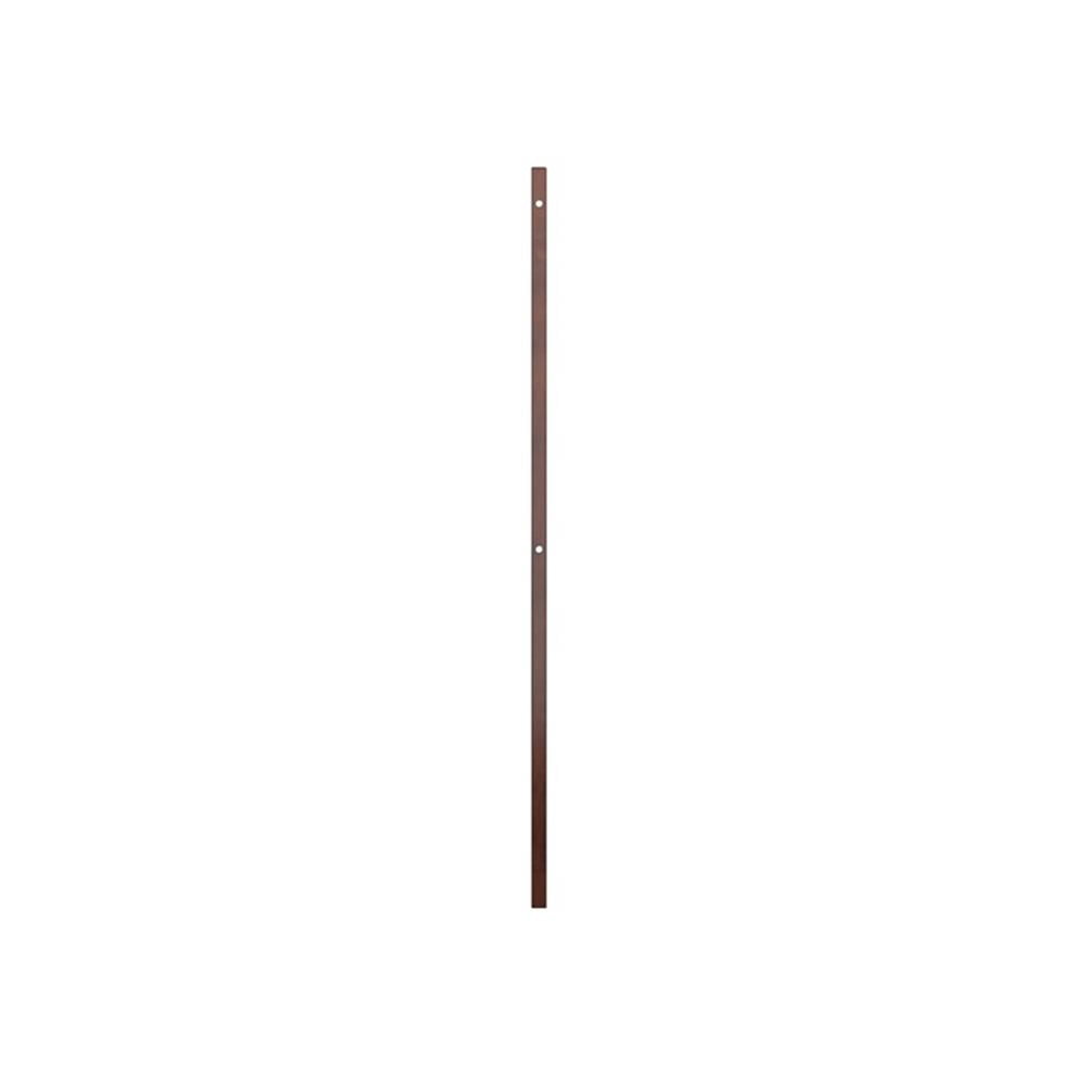 Pemberly Row Queen Mid-Century Panel Solid Wood Headboard in Walnut