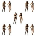 thumbnail image 2 of kurtrusly 2 Pcs Collants Aguichant en Résille Chaussettes en Maille Bas pour Femmes Fournitures pour Femmes 5ensemble, 2 of 6