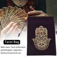 thumbnail image 4 of Bolsa De Almacenamiento De Cartas Tarots De Terciopelo Bolsa de terciopelo para tarjetas de tarot con cordón para joyas, bolsa para dados (mano de Dios púrpura) Tmvgtek Para Estrenar, 4 of 4