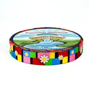 Country Brook Design® 1/2 inch Spring Daisies Polyester Webbing, 20 Yards