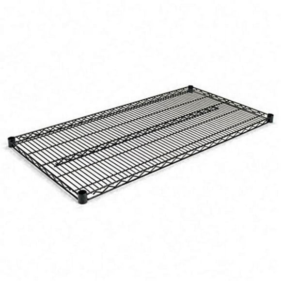 Alera SW584824BL Wire Shelving Extra Shelves 48wx24d x72h 2 Shelves Black