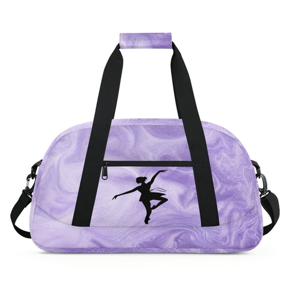 Qzjjjmy Dance Gymnastics Bag for Girls Kids Sports Duffle Bag Ballet Bag Travel Bag