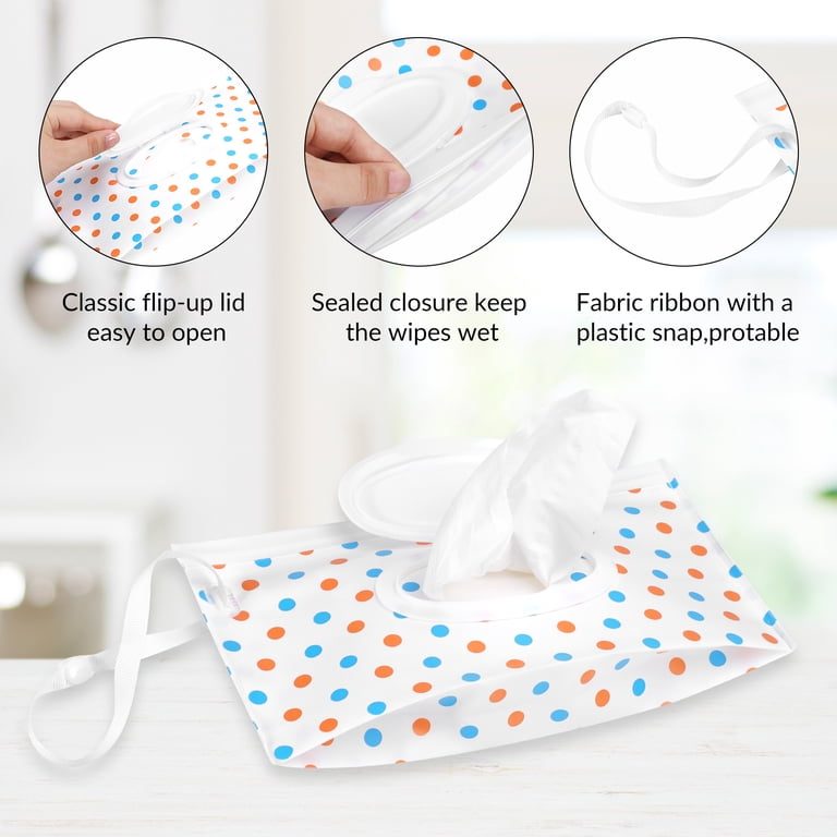 Topekada 8-Pack Wipe Pouches, Portable Refillable photo 2