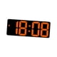 thumbnail image 2 of Reloj de escritorio digital Reloj despertador LED Control de voz Pantalla grande Mesa con Naranja, 2 of 9