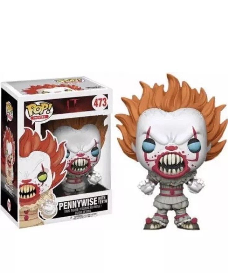 FIGURE PENNYWISE WITHOUT MAKEUP #876 FUNKO POP STEPHEN KING IT FILM SERIES 