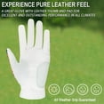 thumbnail image 3 of FINGER TEN Golf Gloves Women Left Right Hand Leather with Ball Marker Value Pack, Colored Glove for Ladies Right Left Handed Golfer All Weather Grip, 3 of 6