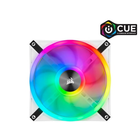 Corsair iCUE QL140 RGB 140mm RGB PWM White Fan — Single Pack CO-9050105-WW