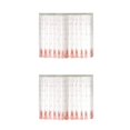 thumbnail image 1 of Yuarrent Cortinas transparentes para ventana, colgante de cenefa, adorno para el hogar, diseño de escena de sala de estar, cortinas de gasa, Rosa 1*1.2 m 2Conjunto, 1 of 6