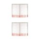 thumbnail image 4 of Inteprter Cortinas transparentes para ventana, decoraciones para habitaciones, cenefa, decoraciones colgantes, sala de estar, estudio, cortina Rosa 1*1.2 m 2Conjunto, 4 of 6