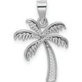 thumbnail image 4 of 14K White Gold Polished Palm Tree Pendant (22 X 14.5) Made In United States k6079, 4 of 6
