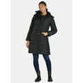 thumbnail image 2 of Big Chill Women's and Women's Plus Maxi Puffer Coat with Hood, Heavyweight, Sizes S-3X, 2 of 5