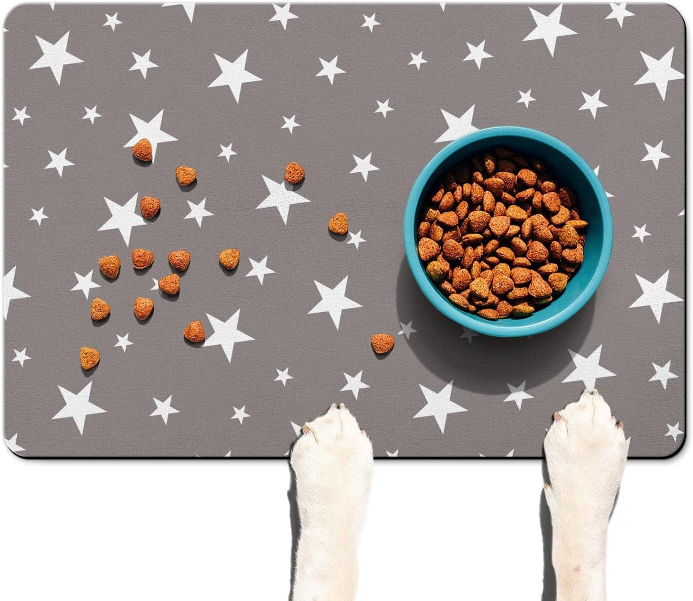Dog and Cat Mat for Food and Water Pet Placemat Floors Waterproof Non