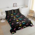 thumbnail image 4 of Erosebridal Kids Rainbow Sun Cloud Bedding Queen Comforter Set, Cute Hand Drawn Down Comforter, Reversible 3 Pieces, 4 of 8