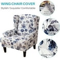 thumbnail image 2 of Eurhowing Stretch Wingback Chair Slipcover, 2-Piece Armchair Chair Cover with Cushion Cover, Washable Furniture Protector for Living Room, 2 of 10