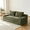 Green, variant on Corduroy Convertible Sofa Bed, 70.8" 2-in-1 Loveseat Sleeper with Cup Holders, Storage Pockets & 2 Pillows