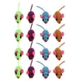 thumbnail image 1 of EeaseCA 12pcs Elastic Rope Mouse Toy Funny Mouse Cat Playing Props Cat Teaser Interactive Toy (Random Color), 1 of 8