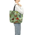 thumbnail image 3 of Sigee Multicolored Butterflies Print Large Capacity Zippered Tote Bag - Durable, Stylish and Versatile for Everyday Use, 3 of 9