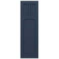 thumbnail image 5 of Ekena Millwork 12"W x 54"H True Fit PVC San Miguel Mission Style Fixed Mount Shutters, Starless Night Blue (Per Pair - Hardware Not Included), 5 of 9