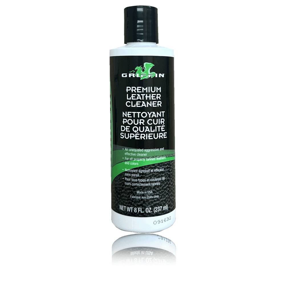 Griffin Leather Cleaner (8 oz) Clean, Polish and Rejuvenate Leathers