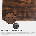 thumbnail image 4 of VIVO Black Rustic Vintage Brown 71x30 inch Table Top for Sit Stand Desk Frames, 4 of 7