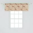 thumbnail image 2 of Ambesonne Meadow Window Valance, Pastel Flourish with Rural, 54" X 18", Peach Ginger and Ruby, 2 of 3