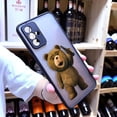 thumbnail image 4 of Funda mate para OPPO A97 A96 A95 A94 A93 A92 A78 A74 A73 A72 A57 A55 A54 A53 A17 A16 4G 5G Funda traviesa t-oso de peluche pareja, 4 of 5