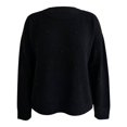 thumbnail image 1 of Suéter Simply Basic para Mujer, con Cuello Redondo, Apliaciones Perlas Negro Talla CH, 1 of 4